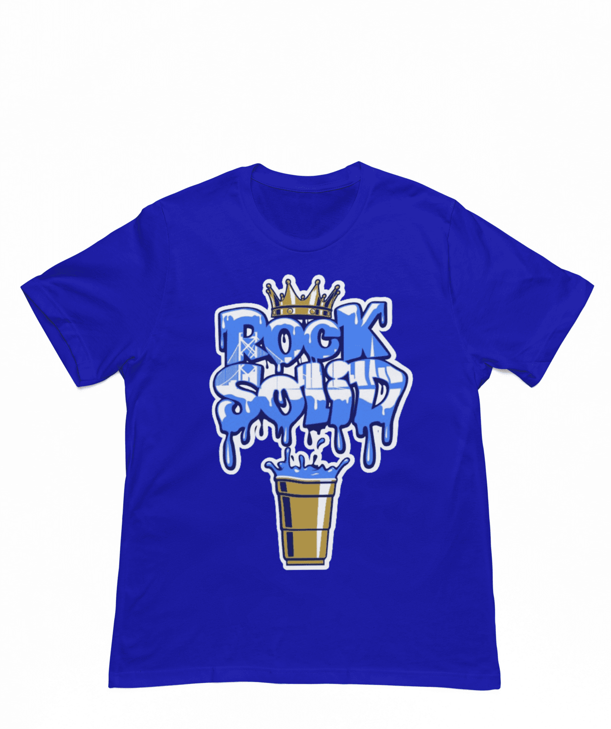 Royal Blue Rock Solid T Shirt